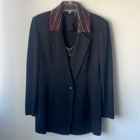 St John Jacket coat Evening Vintage knit jacket and removable accents size 10 - Picture 1 of 15